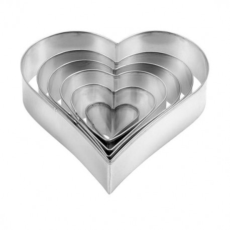 Tescoma - SET 6 TAGLIABISCOTTI CUORE